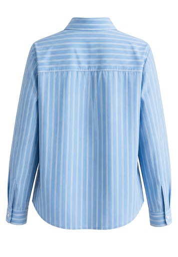 Blouses lange mouw blauw Bianca