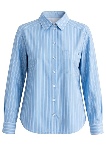Blouses lange mouw blauw Bianca