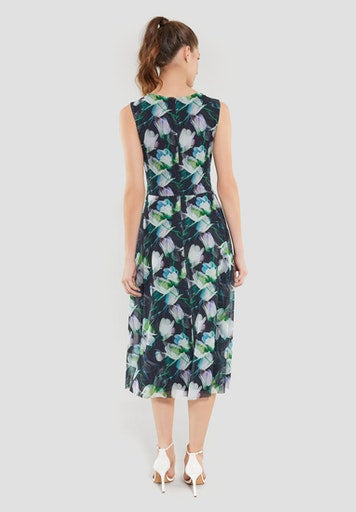 Jurken zonder mouw navy SWING