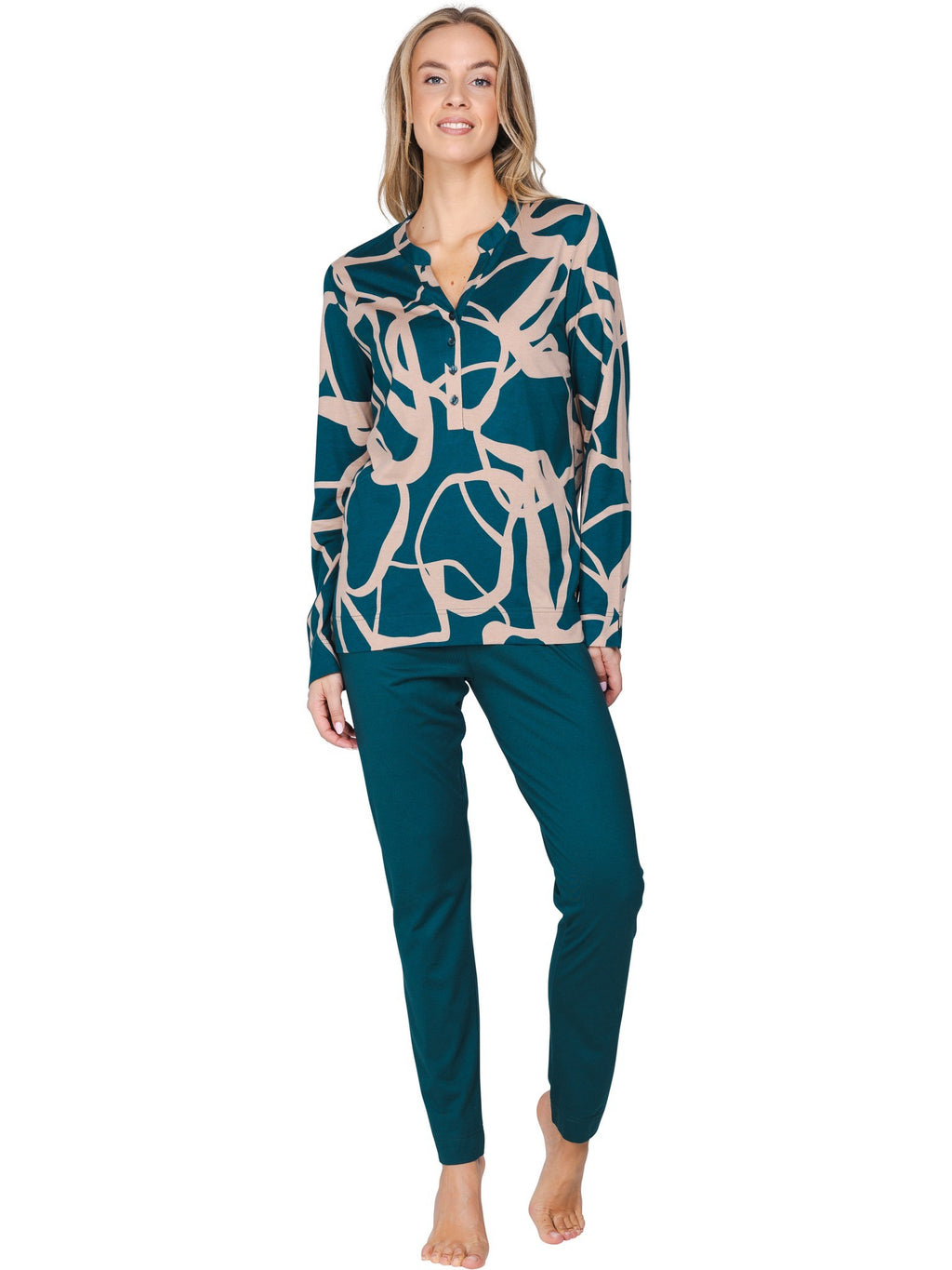 Pyjama's groen Pastunette