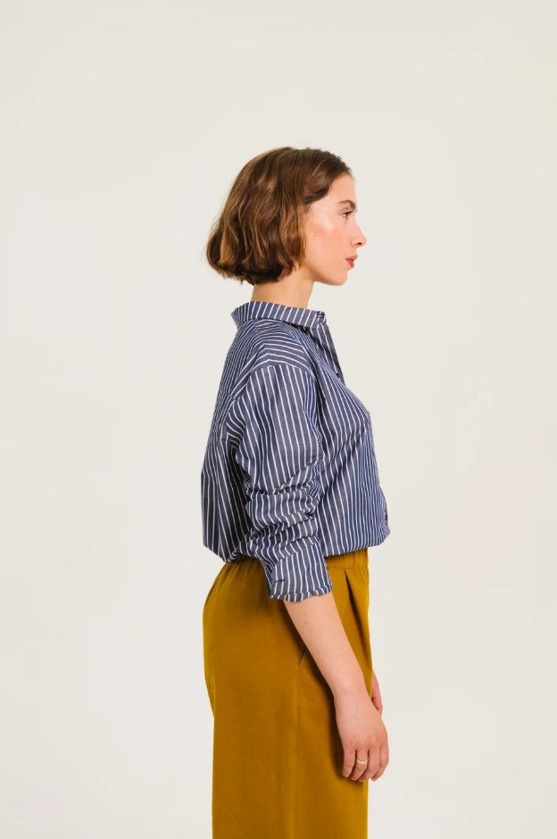 Blouses lange mouw blauw Sacrécoeur