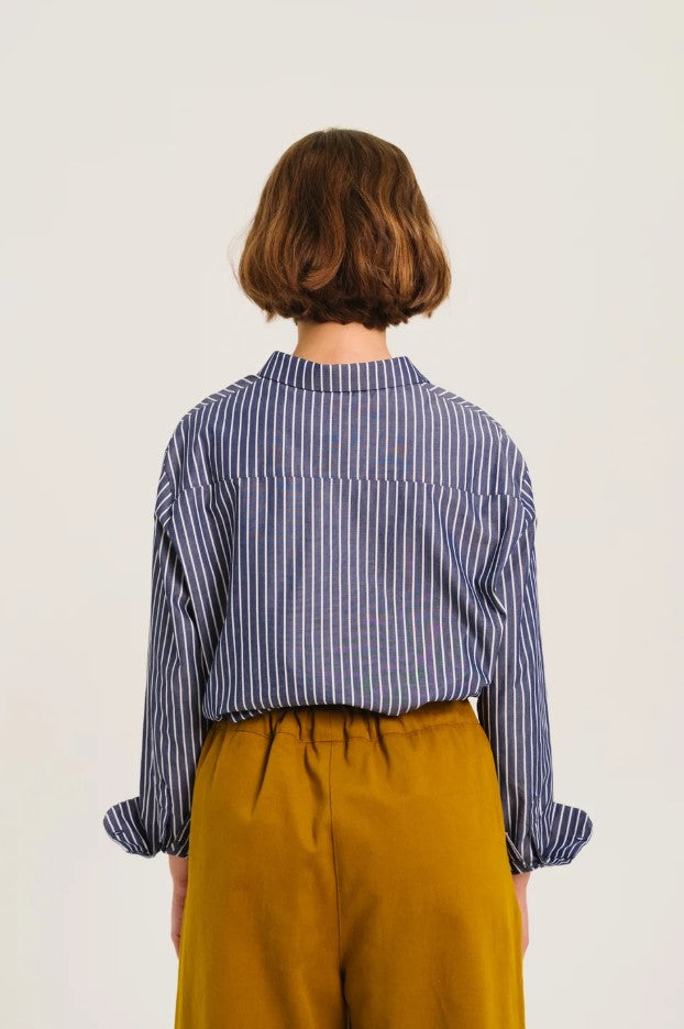 Blouses lange mouw blauw Sacrécoeur