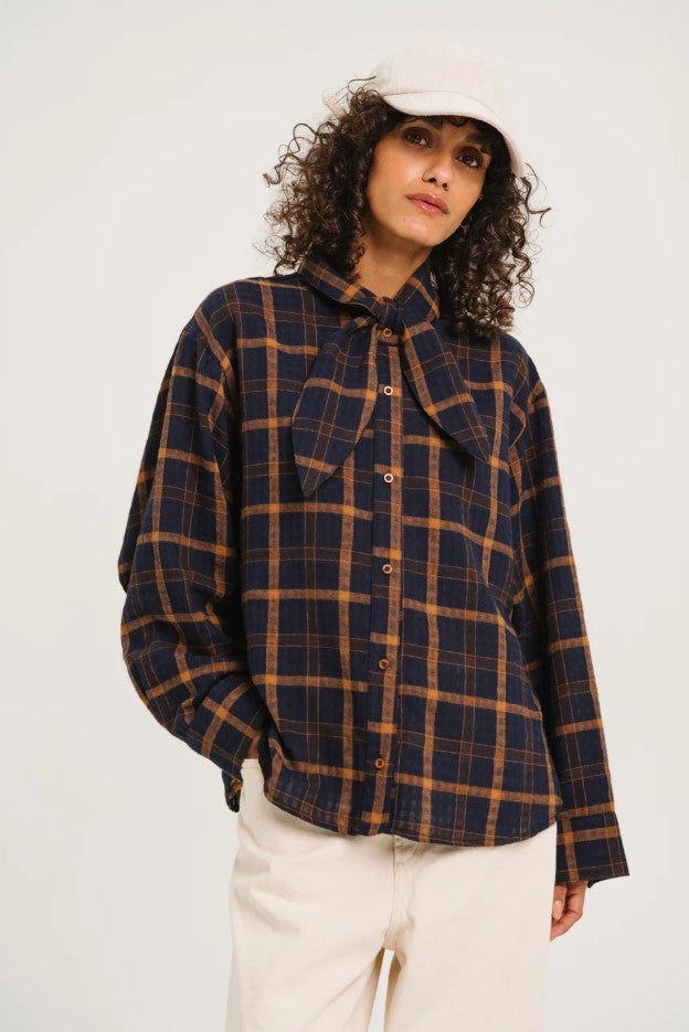 Blouses lange mouw blauw Sacrécoeur