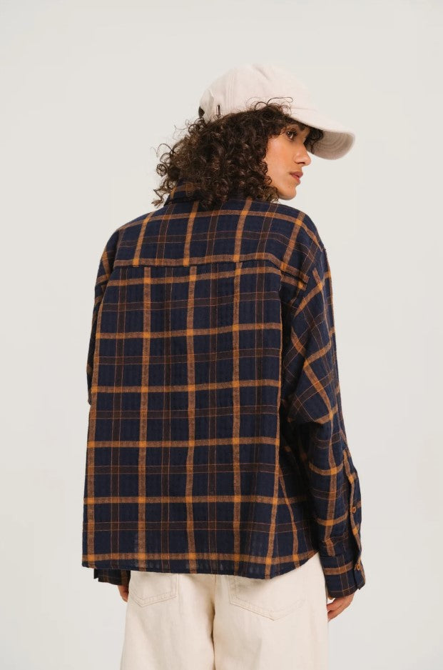 Blouses lange mouw blauw Sacrécoeur