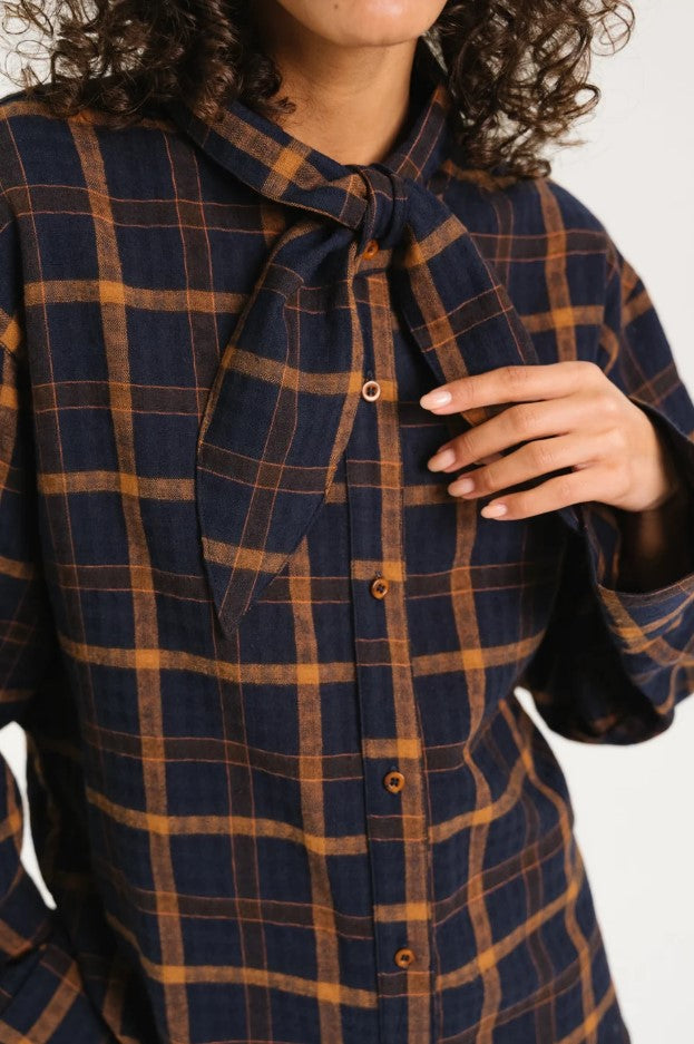 Blouses lange mouw blauw Sacrécoeur