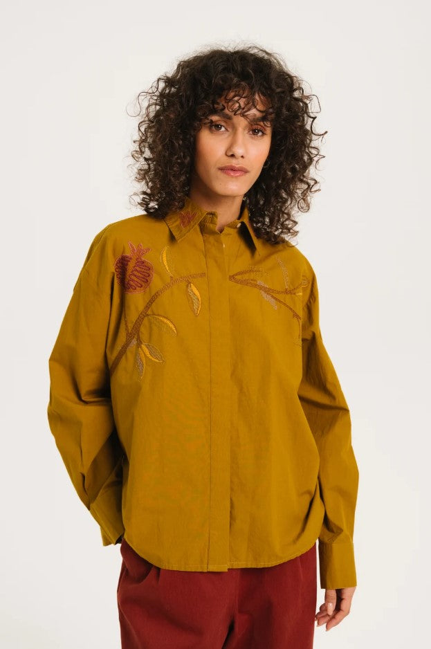 Blouses lange mouw groen Sacrécoeur