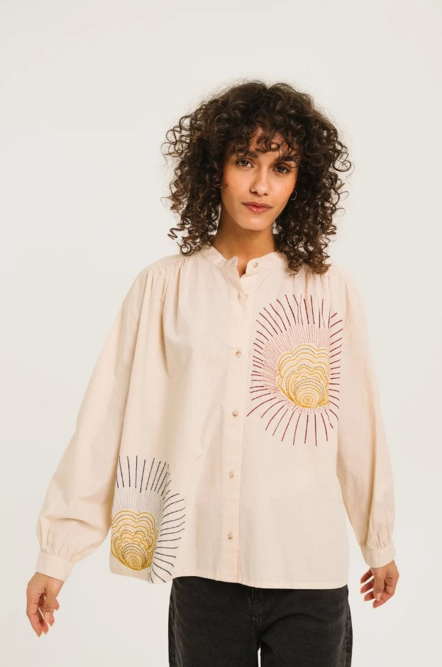 Blouses lange mouw wit Sacrécoeur