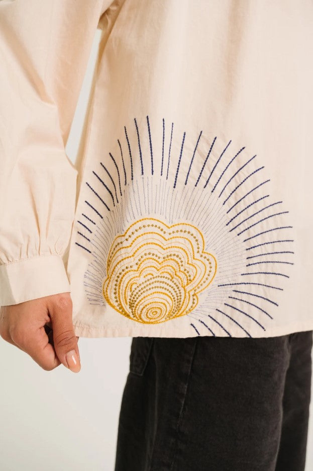 Blouses lange mouw wit Sacrécoeur