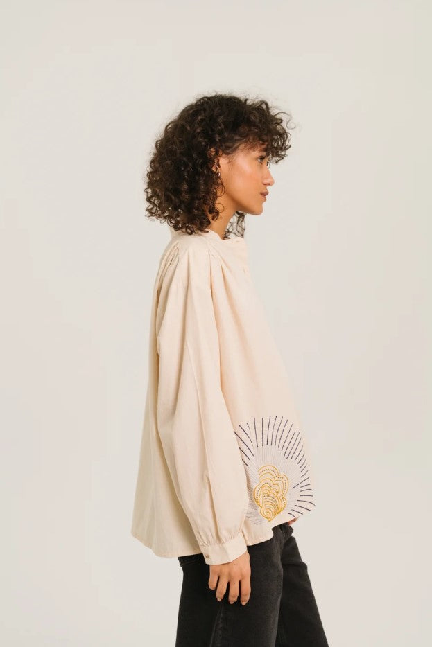 Blouses lange mouw wit Sacrécoeur