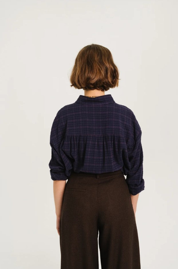 Blouses lange mouw blauw Sacrécoeur