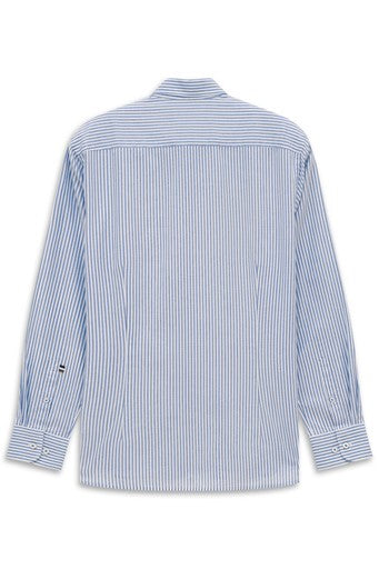Hemden lange mouw navy Bugatti