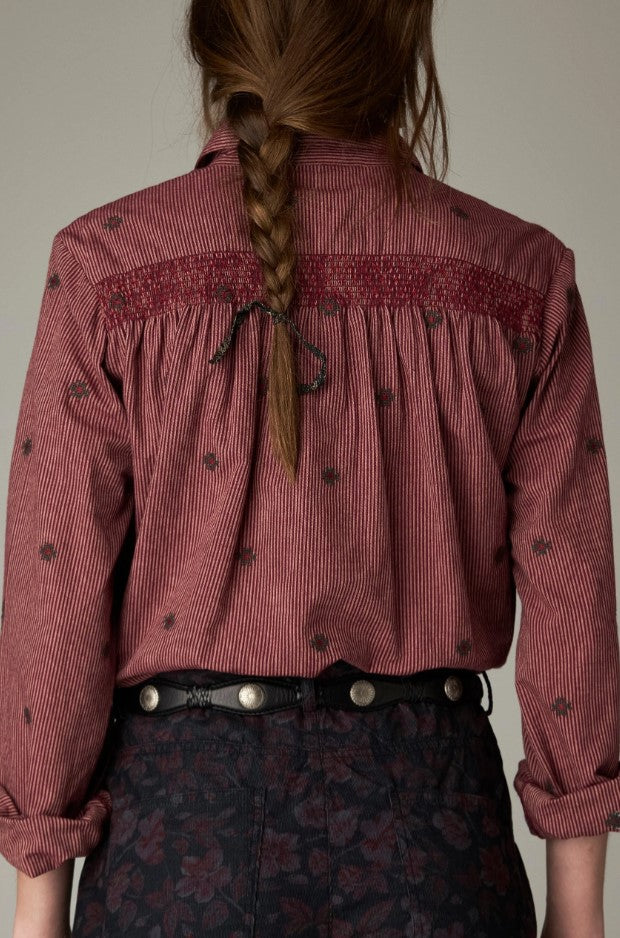Blouses lange mouw bordeaux MAISON HOTEL