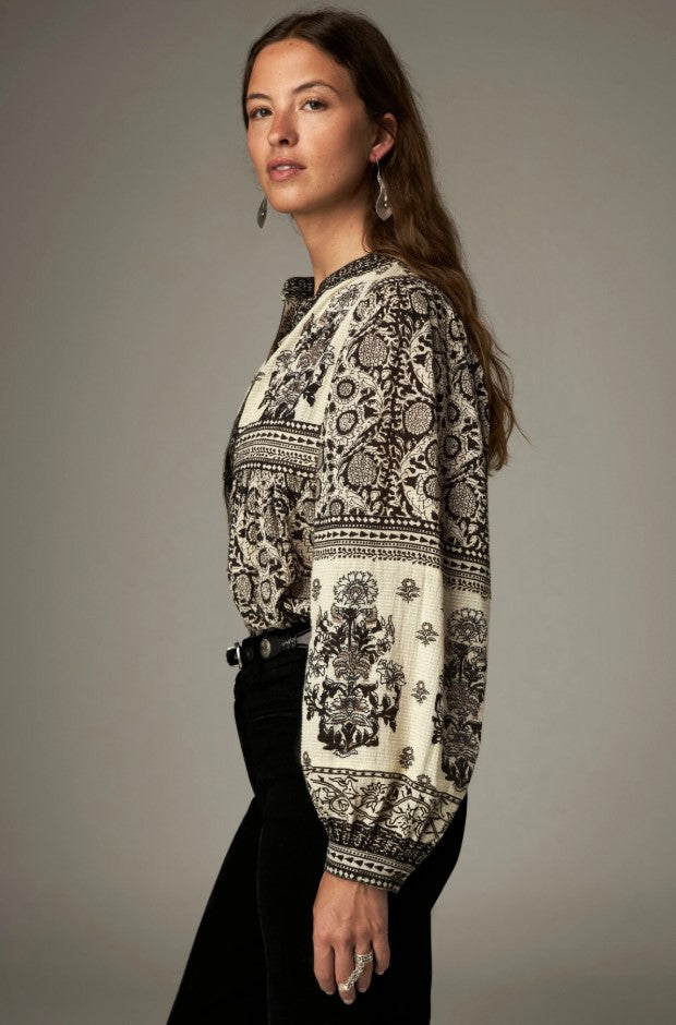 Blouses lange mouw beige MAISON HOTEL