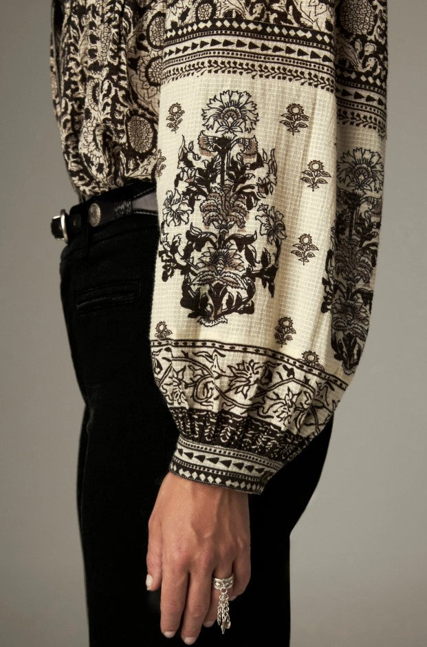 Blouses lange mouw beige MAISON HOTEL