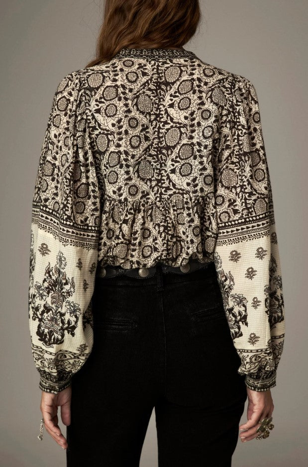 Blouses lange mouw beige MAISON HOTEL