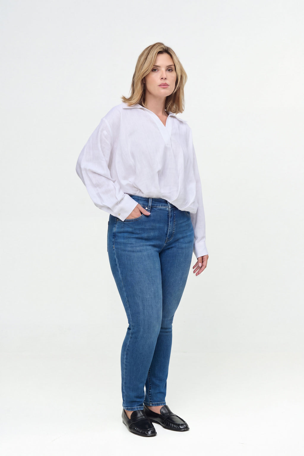 Jeans blauw FOX FACTOR.