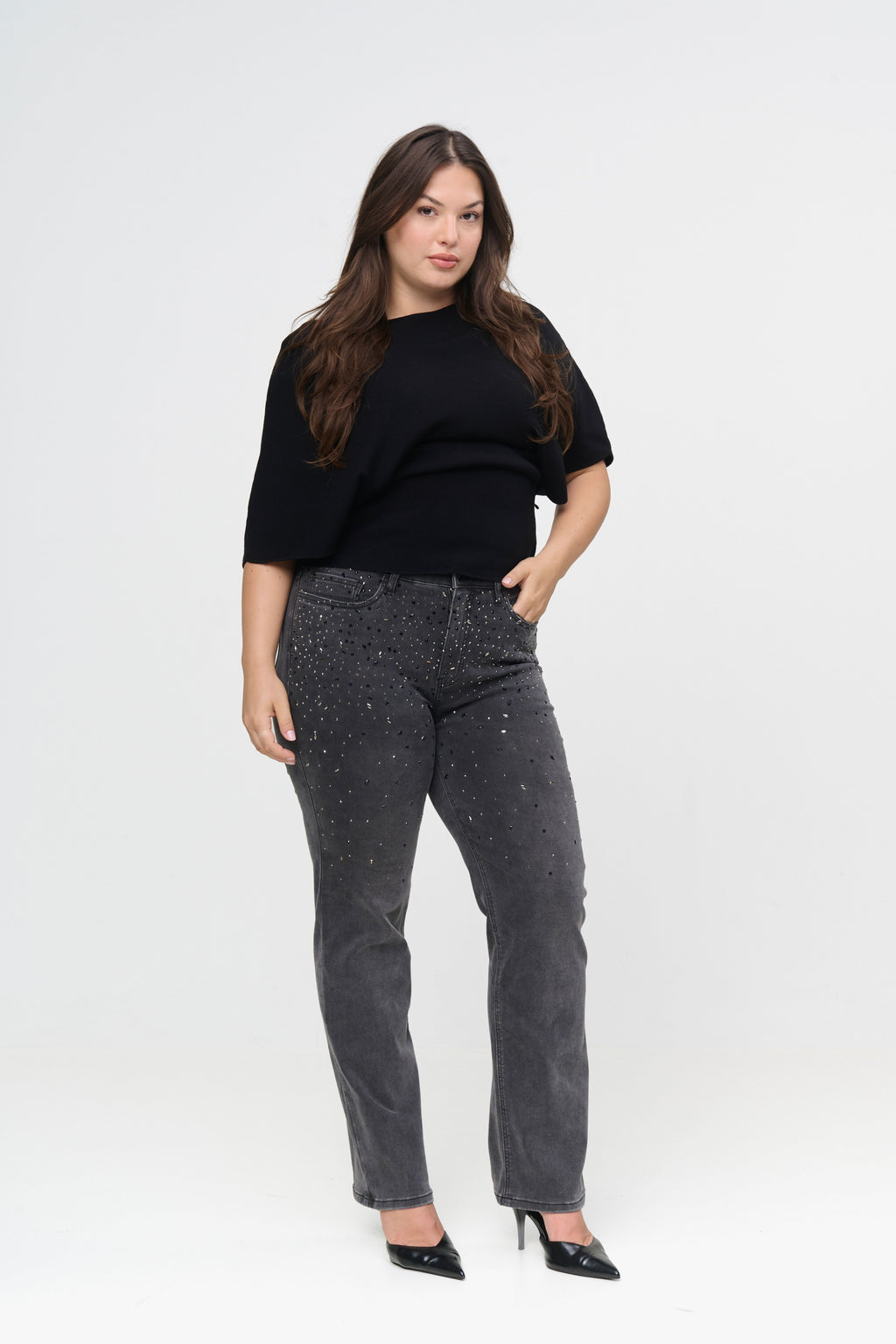 Jeans zwart FOX FACTOR.