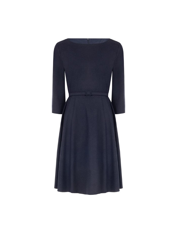 Jurken lange mouw navy Rinascimento
