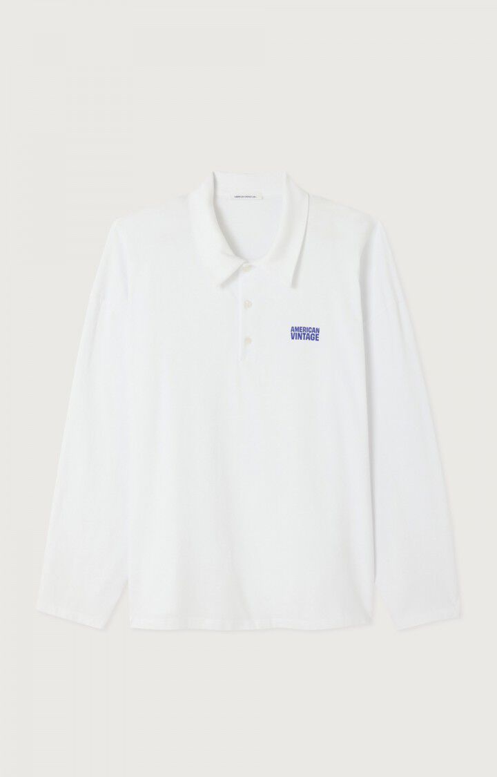 Polo's lange mouw wit www.am-vintage.com