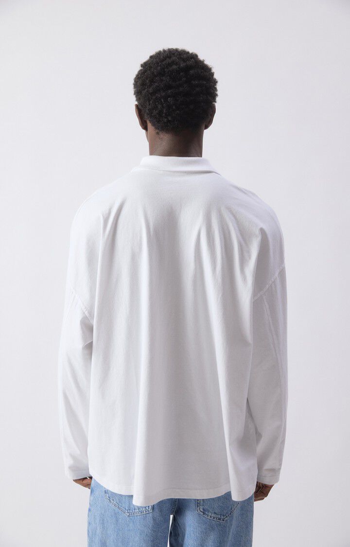 Polo's lange mouw wit www.am-vintage.com
