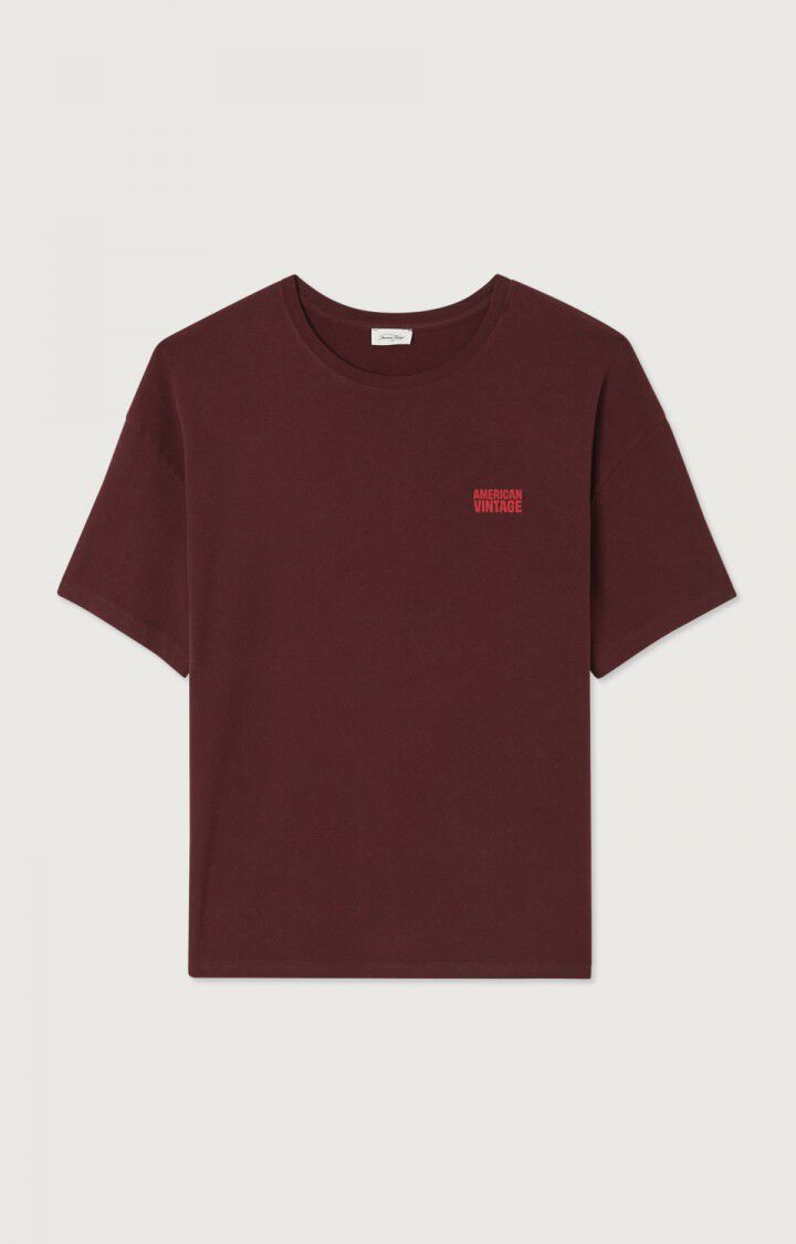 T-shirts korte mouw bordeaux www.am-vintage.com