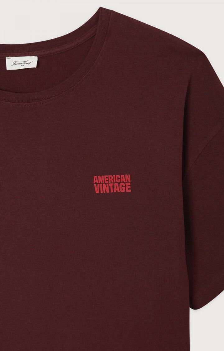 T-shirts korte mouw bordeaux www.am-vintage.com