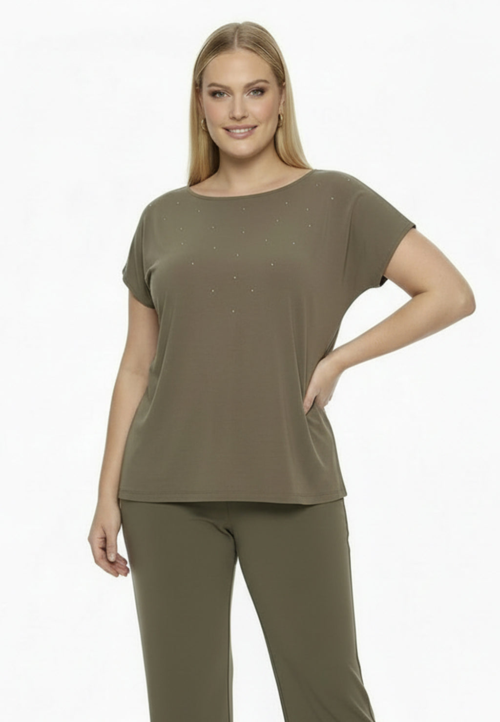 T-shirts korte mouw groen Yoek