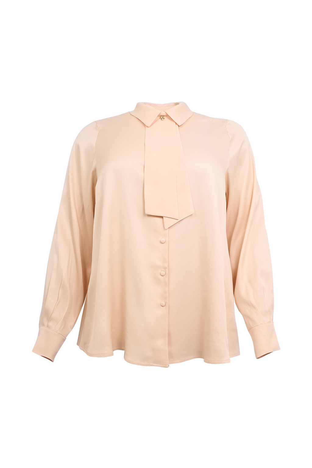Blouses lange mouw roze Yoek