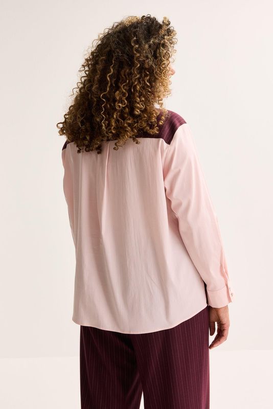 Blouses lange mouw paars Améline