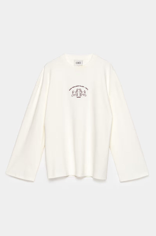 T-shirts lange mouw wit CKS