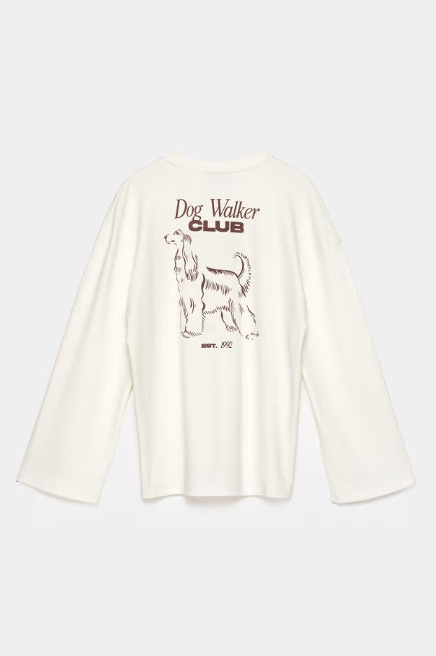 T-shirts lange mouw wit CKS