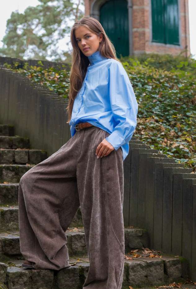 Blouses lange mouw blauw BLACK ROSE