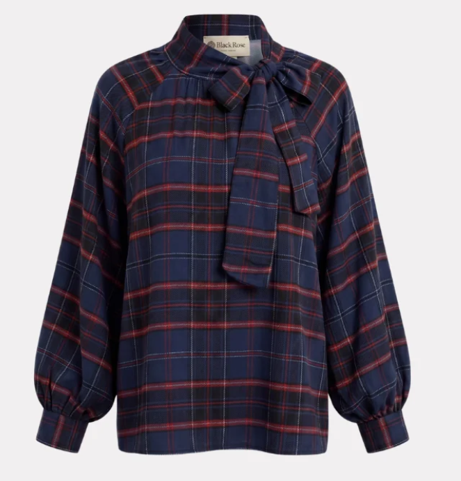 Blouses lange mouw blauw BLACK ROSE