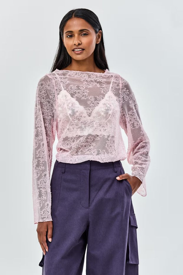 Blouses lange mouw roze CKS