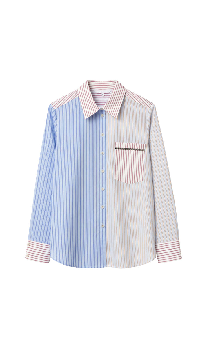 Blouses korte mouw blauw Xandres