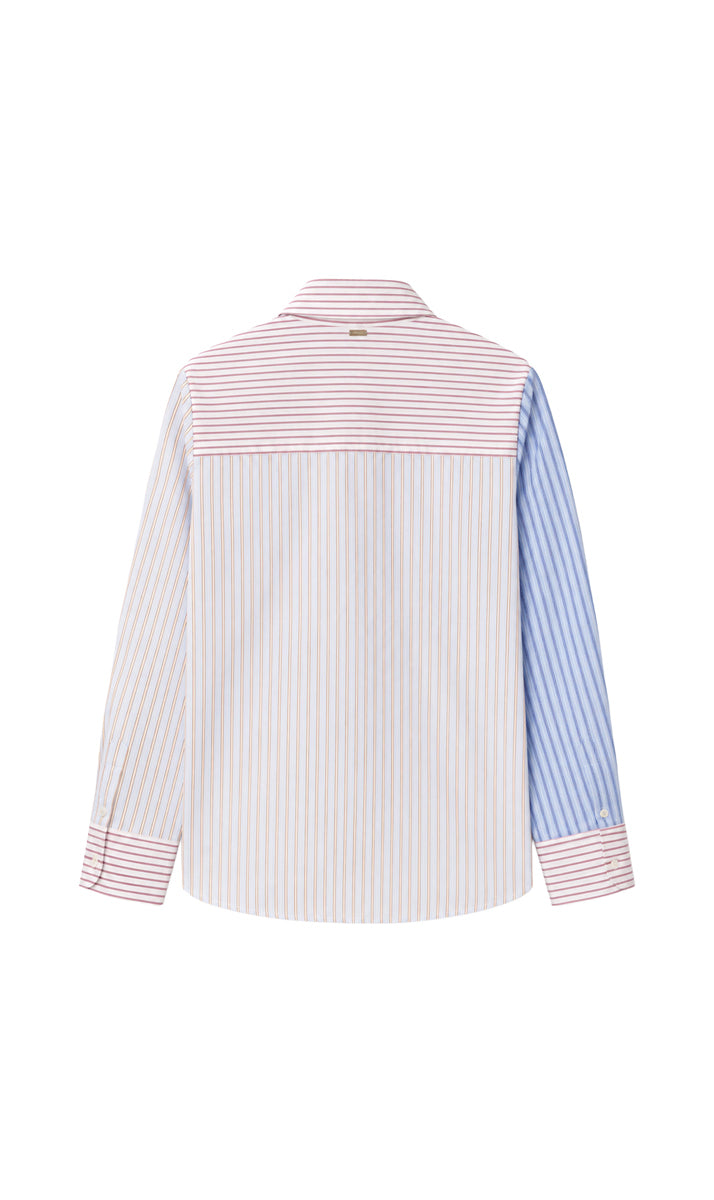 Blouses korte mouw blauw Xandres