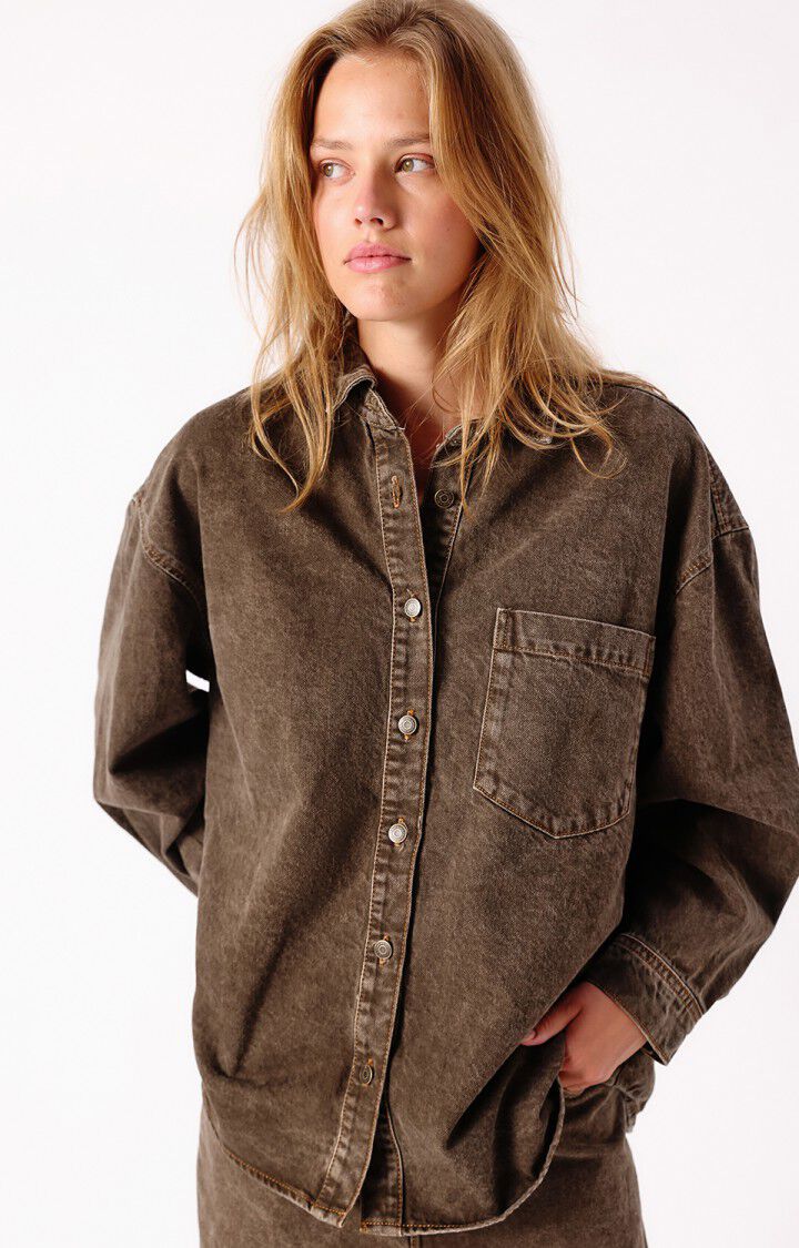 Blouses lange mouw bruin American Vintage