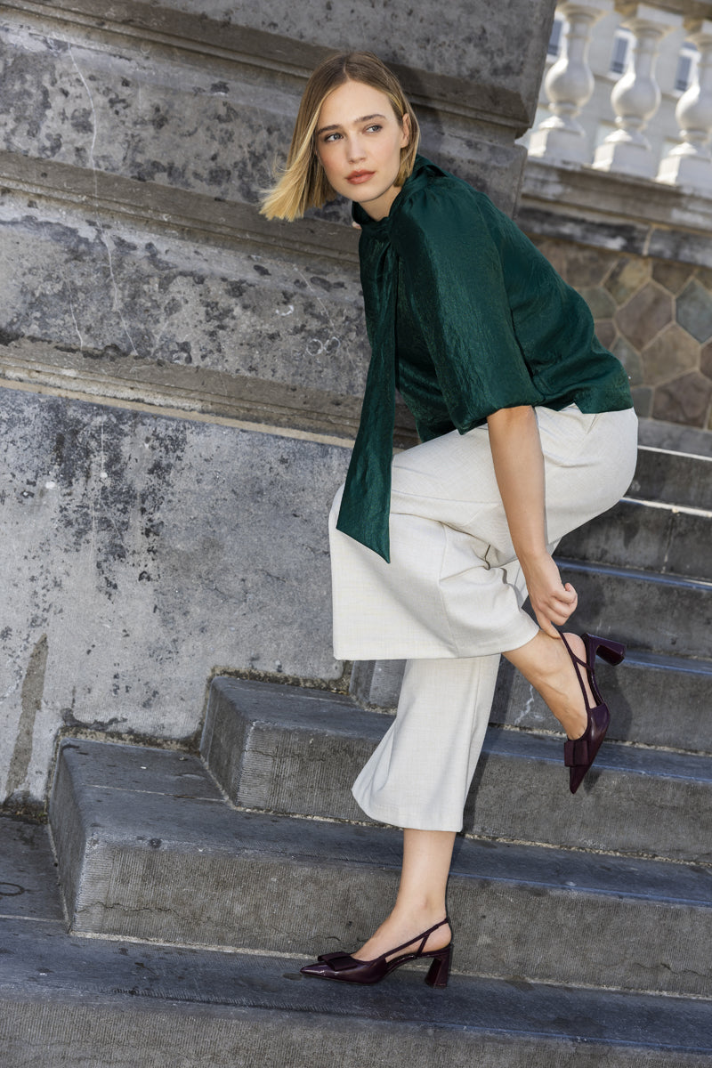 Blouses korte mouw groen Marie Méro
