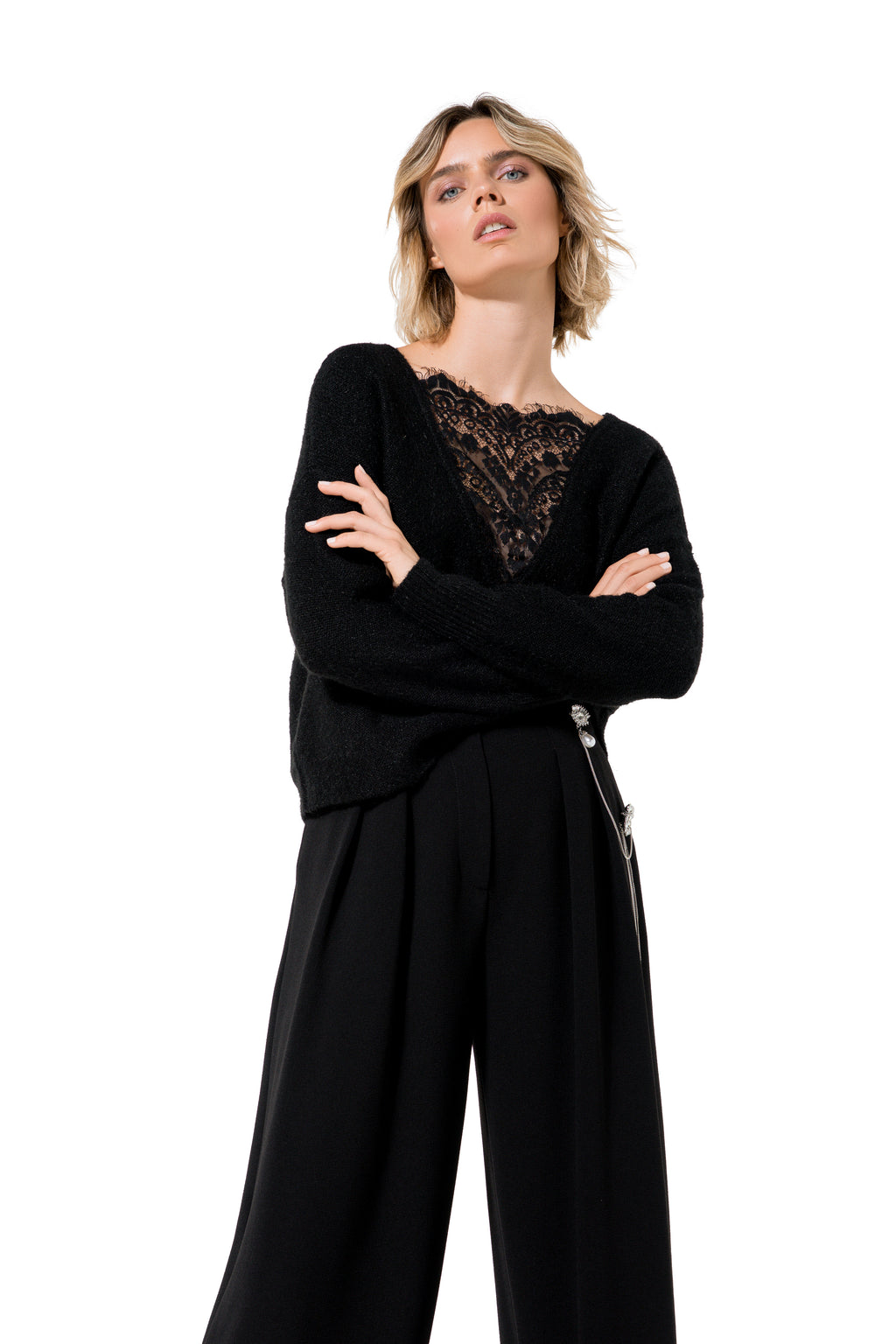 Pulls zwart Caroline Biss