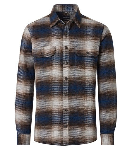 Hemden lange mouw blauw Casa Moda
