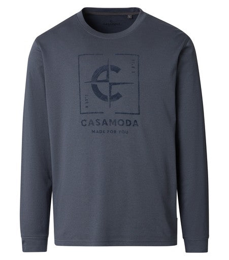 T-shirts lange mouw grijs Casa Moda