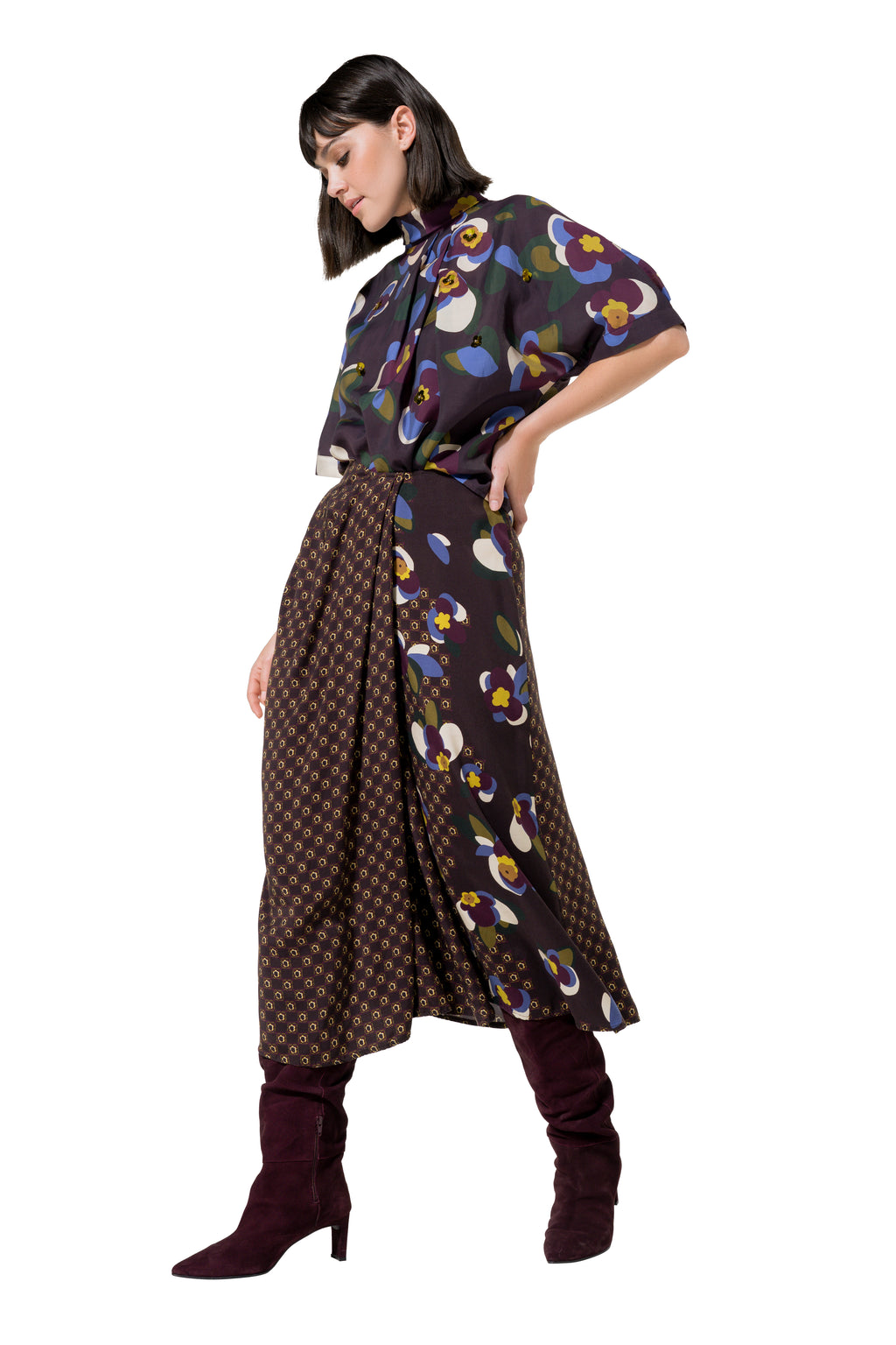 Blouses korte mouw multicolor Caroline Biss