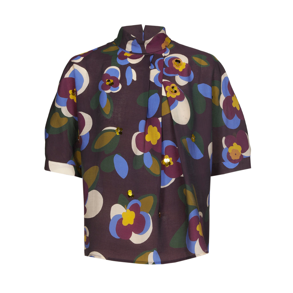 Blouses korte mouw multicolor Caroline Biss
