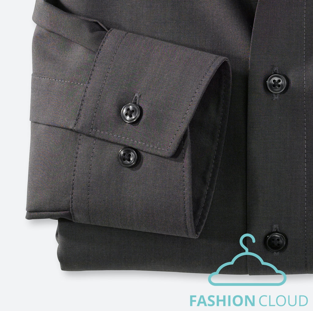 Hemden lange mouw grijs OLYMP