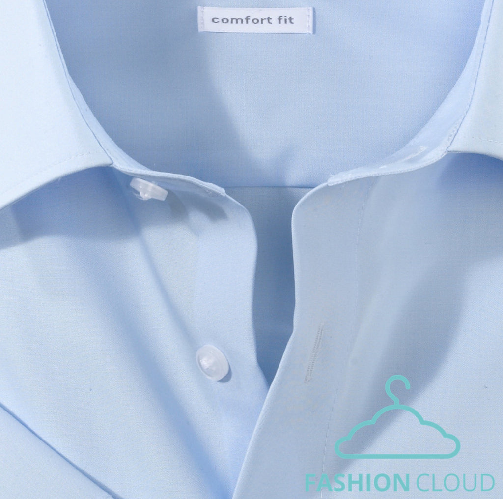 Hemden korte mouw blauw OLYMP