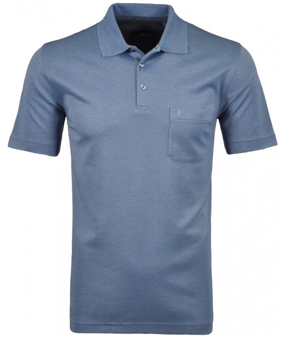 Polo's korte mouw blauw Ragman