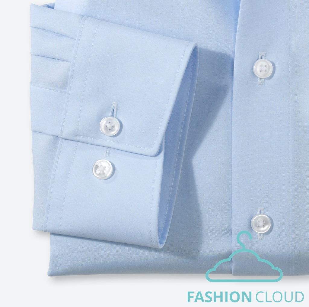 Hemden lange mouw blauw OLYMP