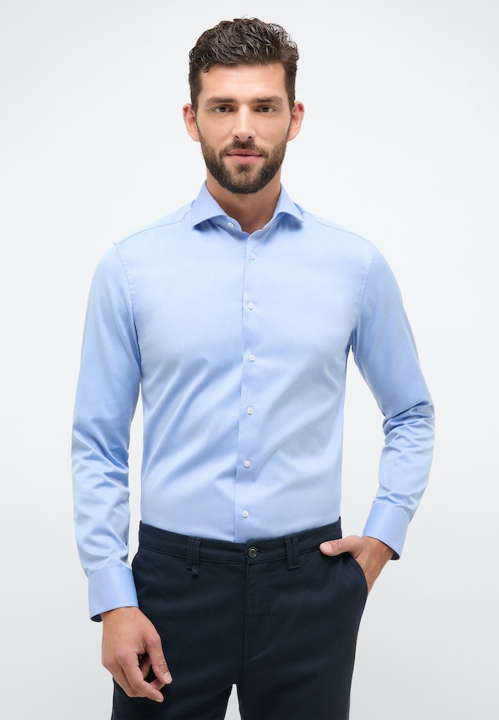 Blouses lange mouw blauw ETERNA main image 1