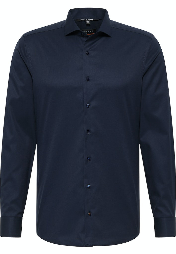Hemden lange mouw blauw ETERNA