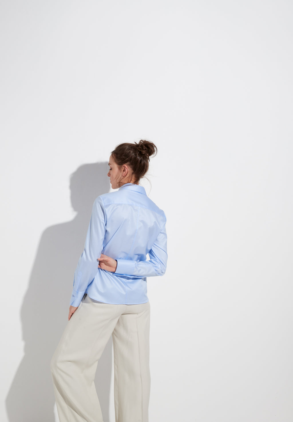 Blouses lange mouw blauw ETERNA